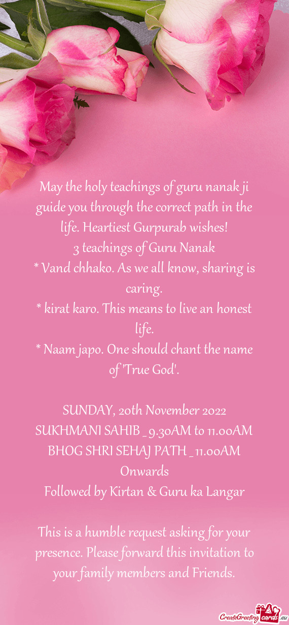 3 teachings of Guru Nanak