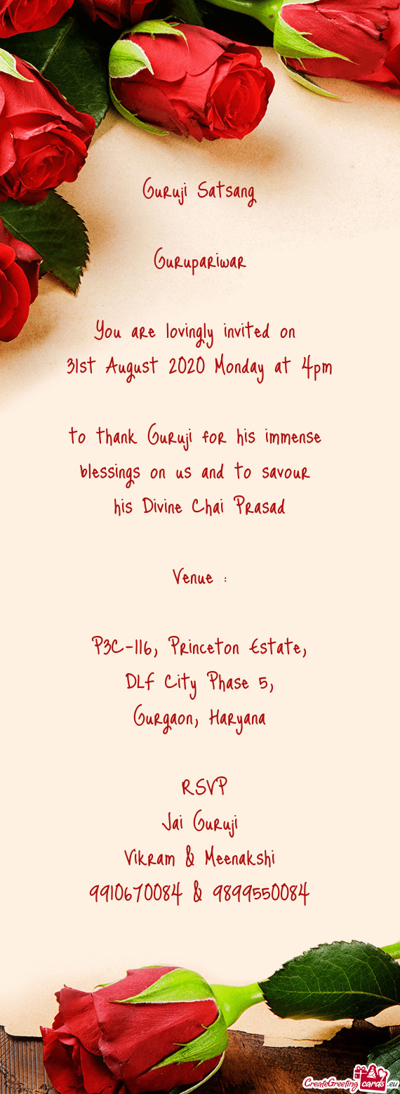 31st August 2020 Monday at 4pm