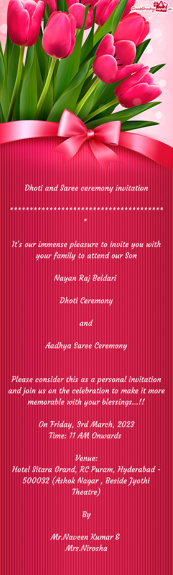 Aadhya Saree Ceremony
