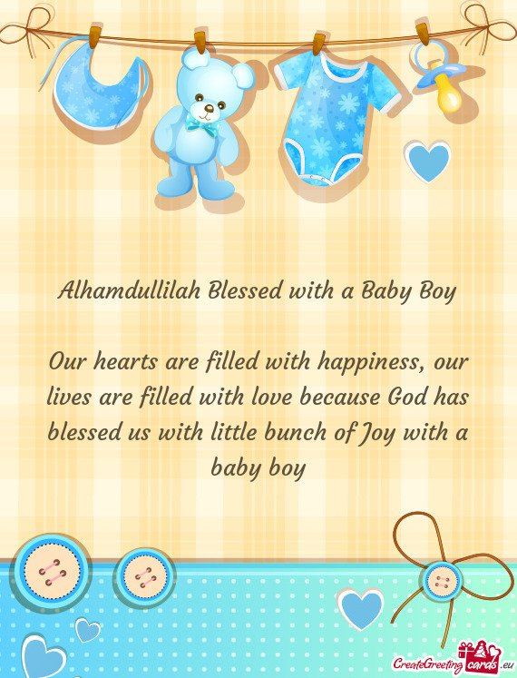 Alhamdullilah Blessed with a Baby Boy