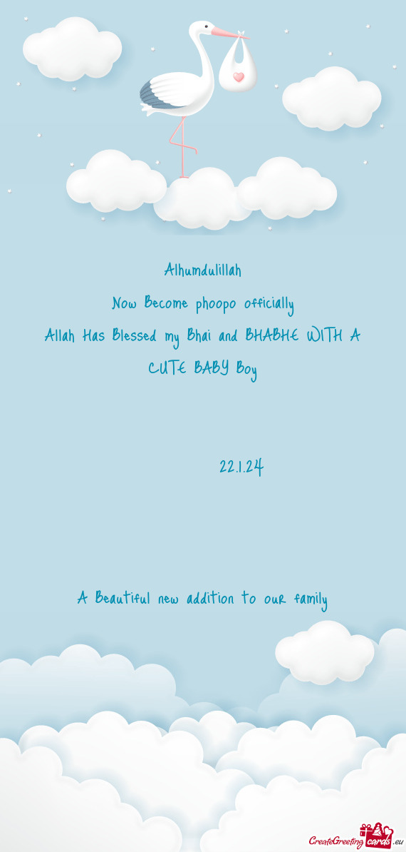 Allah Has Blessed my Bhai and BHABHE WITH A CUTE BABY Boy