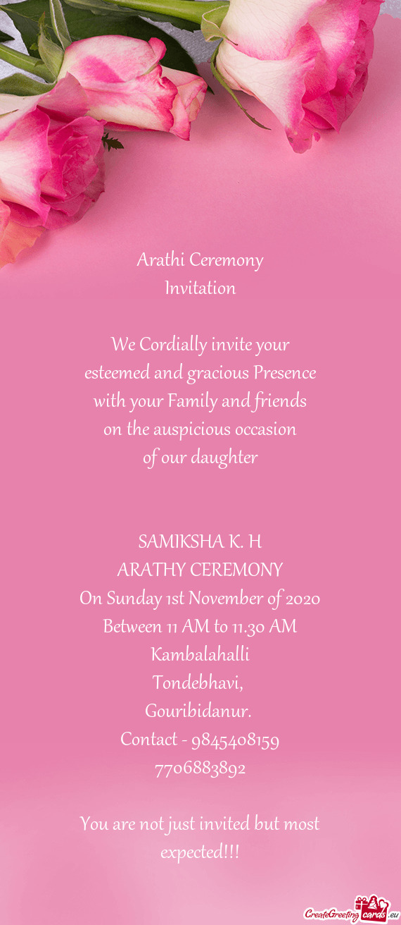 Arathi Ceremony