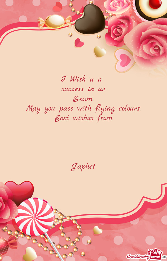 Best wishes from
 
 
 
 
 Japhet