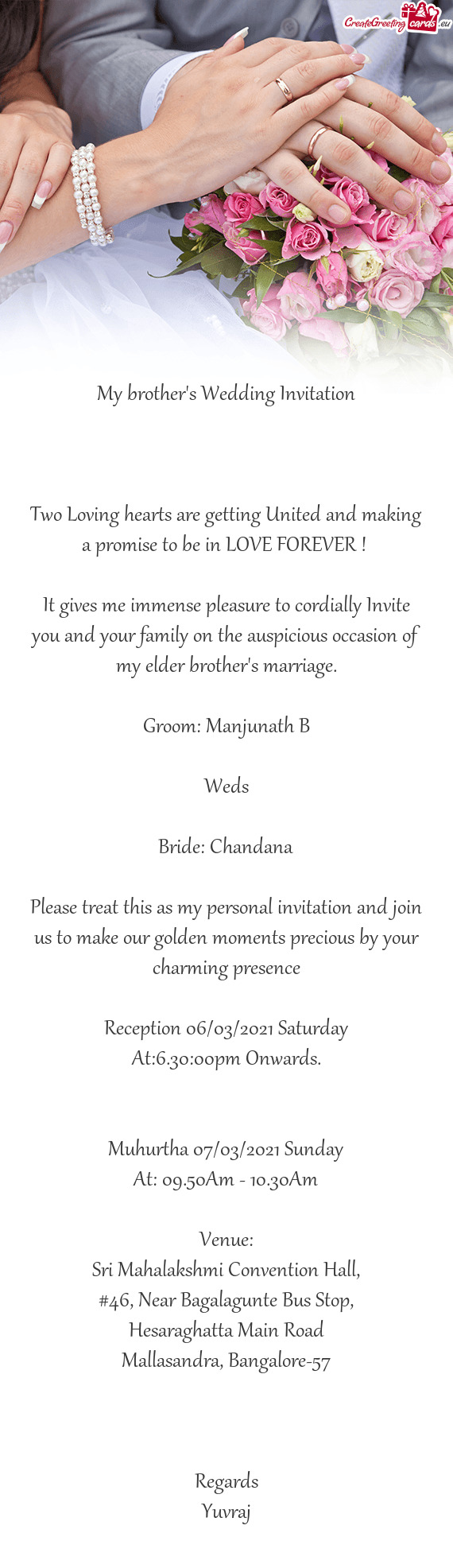 Bride: Chandana