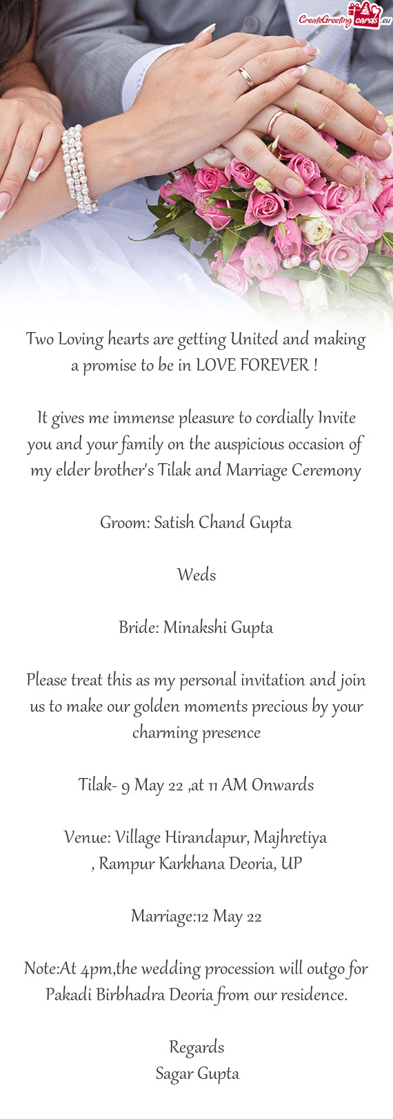 Bride: Minakshi Gupta