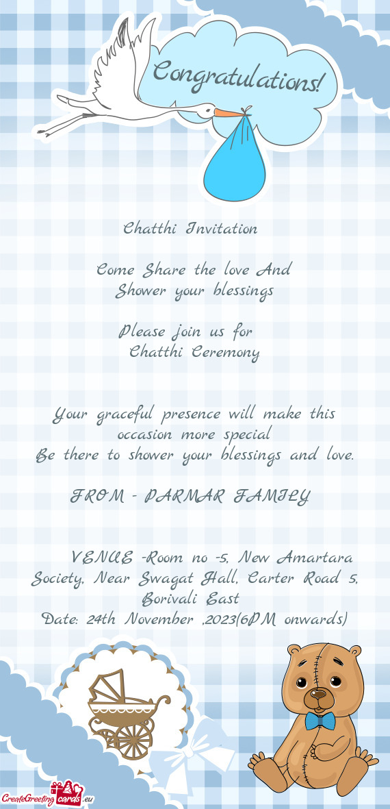 Chatthi Invitation