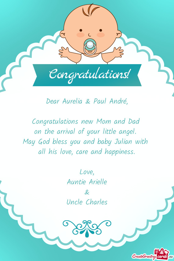 Dear Aurelia & Paul André