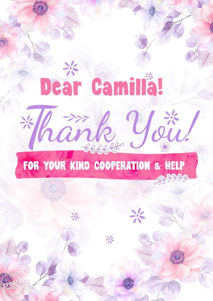 Dear Camilla