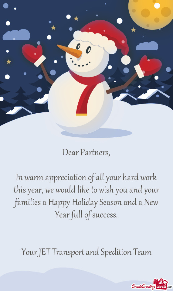 Dear Partners