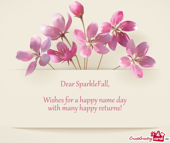 Dear SparkleFall