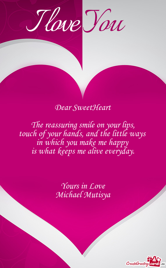 Dear SweetHeart