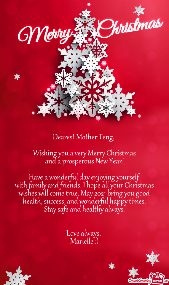 Dearest Mother Teng