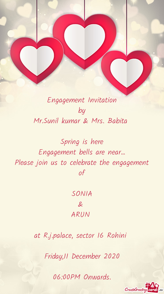 Engagement bells are near…