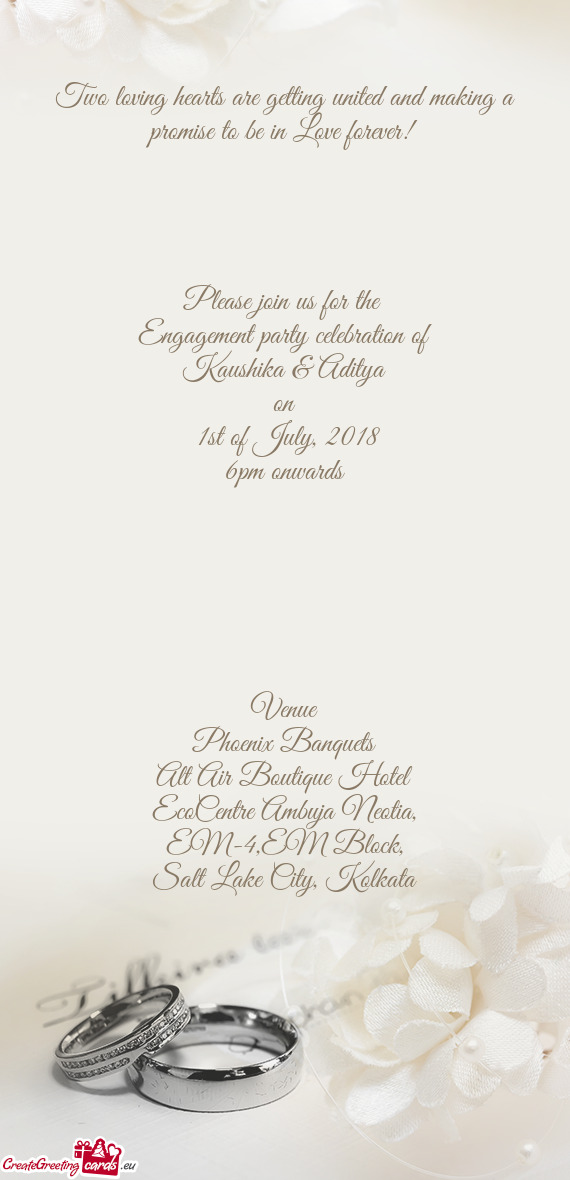 Engagement party celebration of
