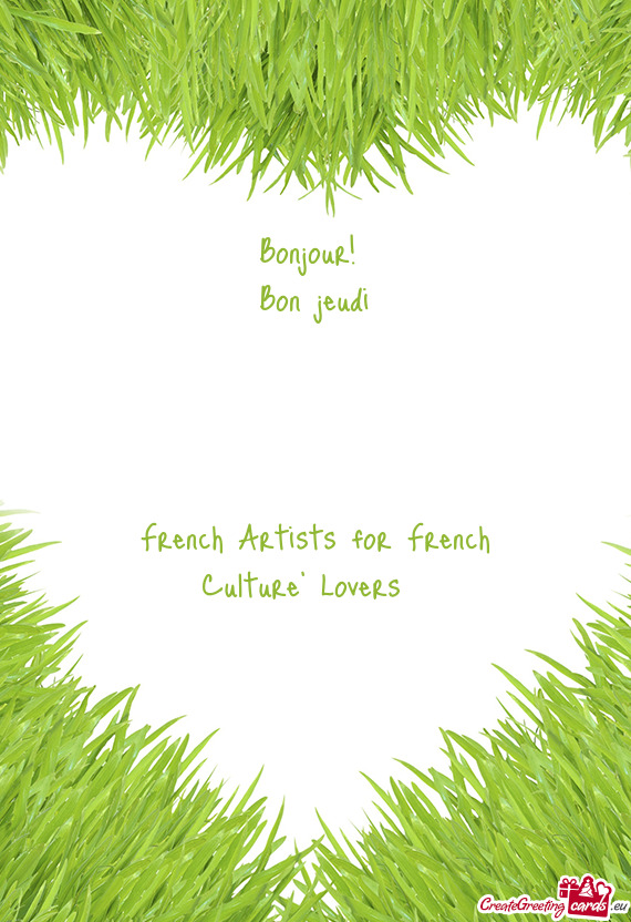 French Artists for French Culture
