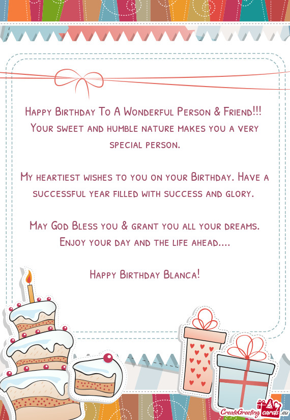Happy Birthday Blanca