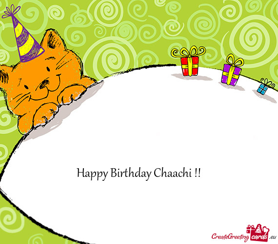 Happy Birthday Chaachi