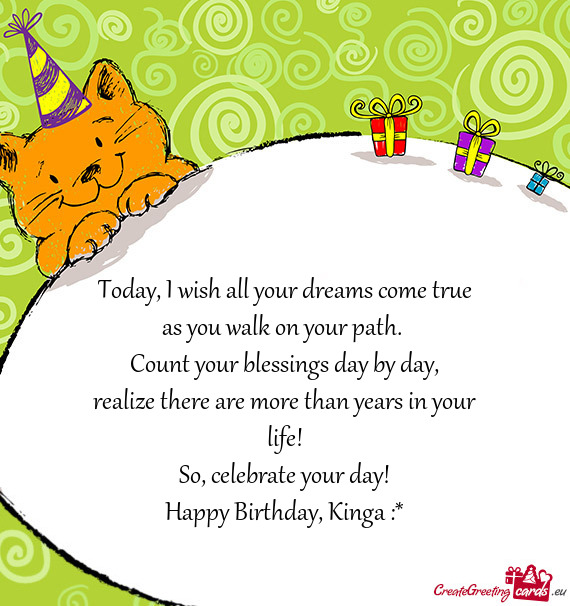 Happy Birthday, Kinga :