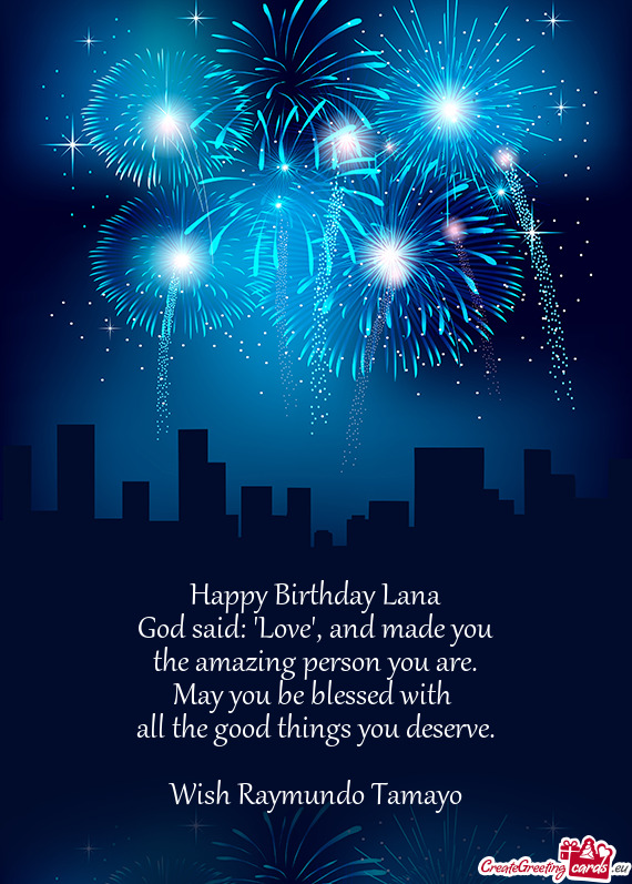 Happy Birthday Lana