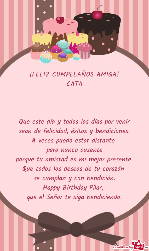 Happy Birthday Pilar