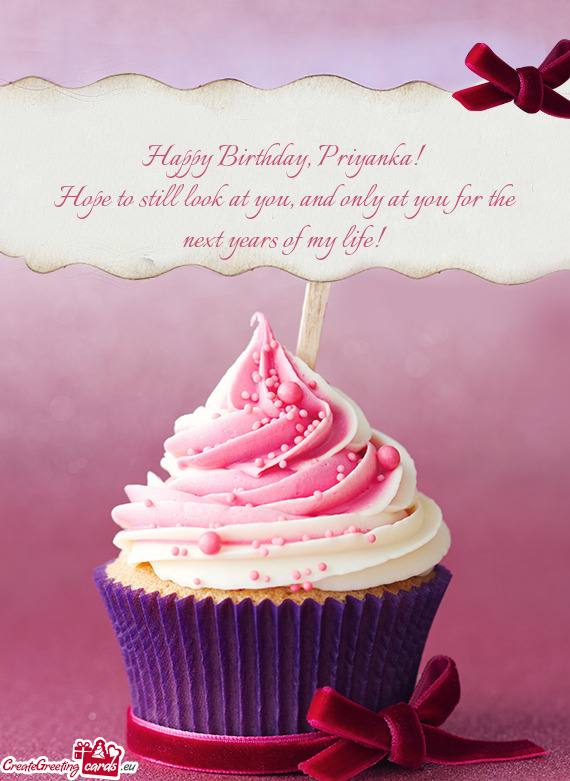 Happy Birthday, Priyanka