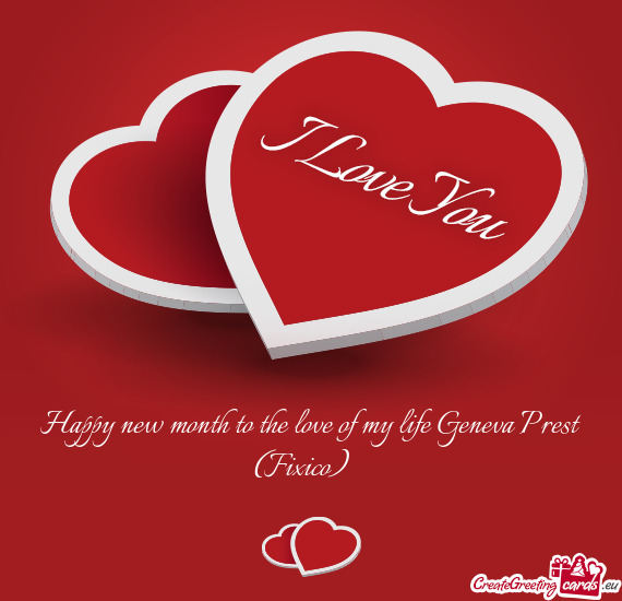 Happy new month to the love of my life Geneva Prest (Fixico) ❤️