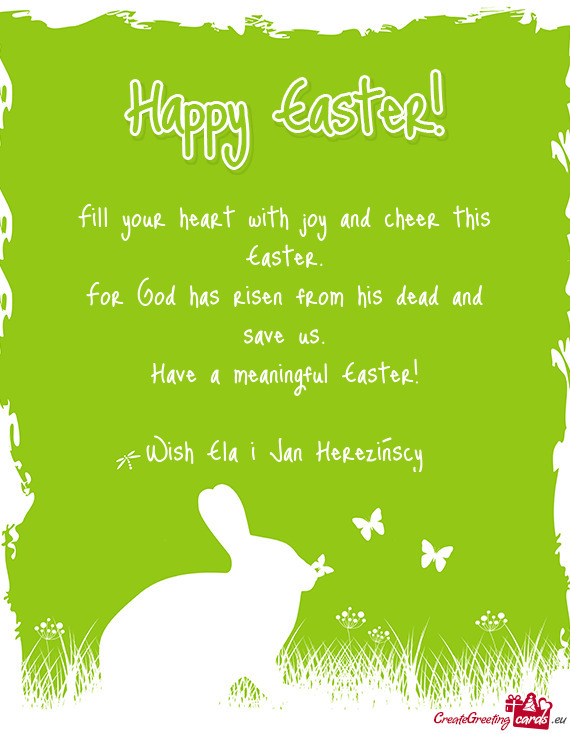Have a meaningful Easter