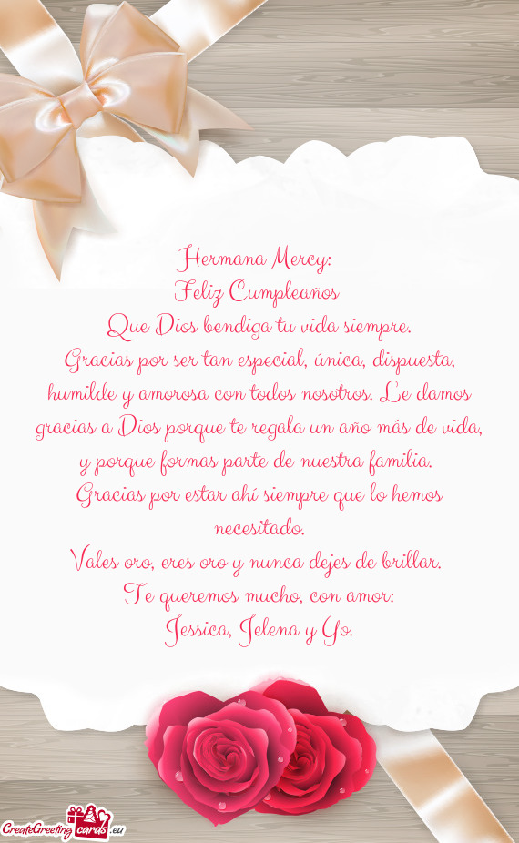 Hermana Mercy:
