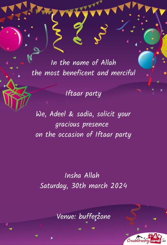 Iftaar party