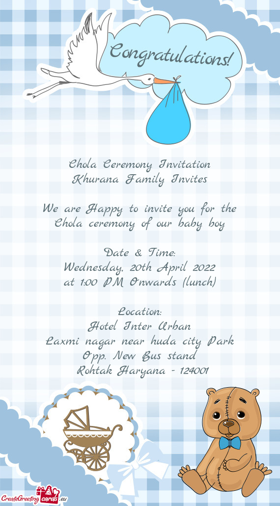 Khurana Family Invites