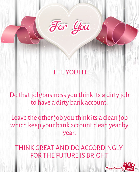 Leave the other job you think its a clean job which keep your bank account clean year by year