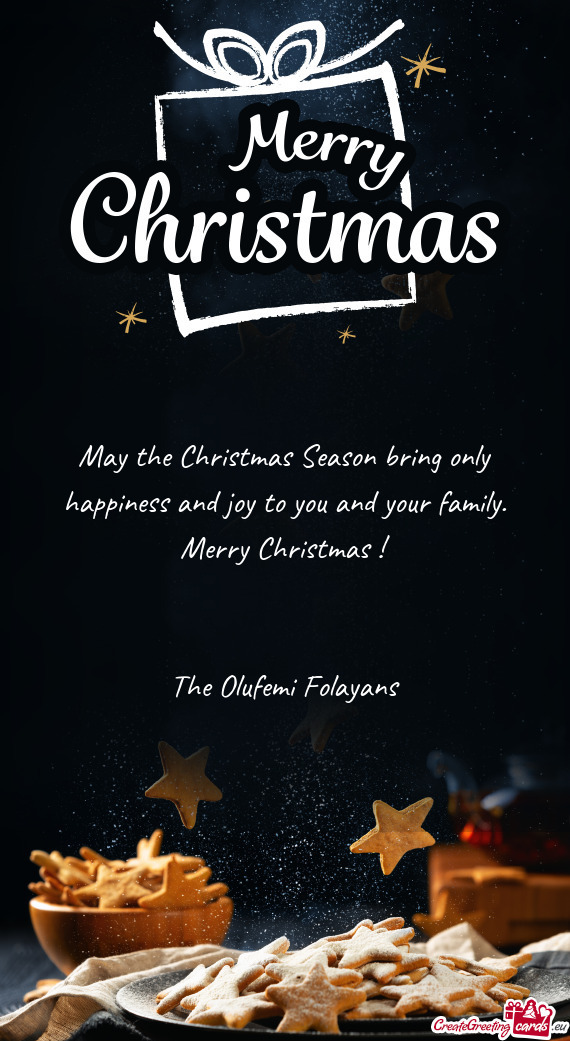 Merry Christmas !  The Olufemi Folayans