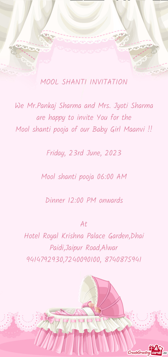 Mool shanti pooja of our Baby Girl Maanvi