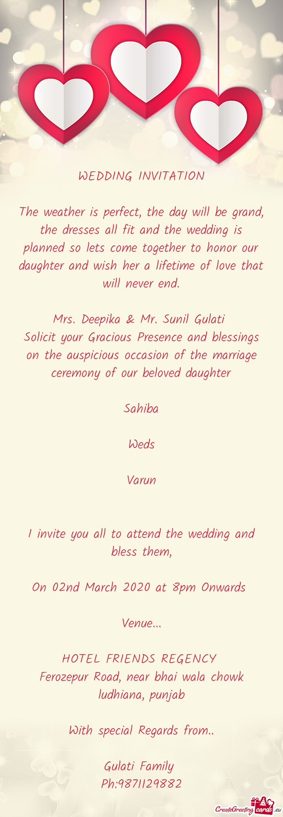 Mrs. Deepika & Mr. Sunil Gulati