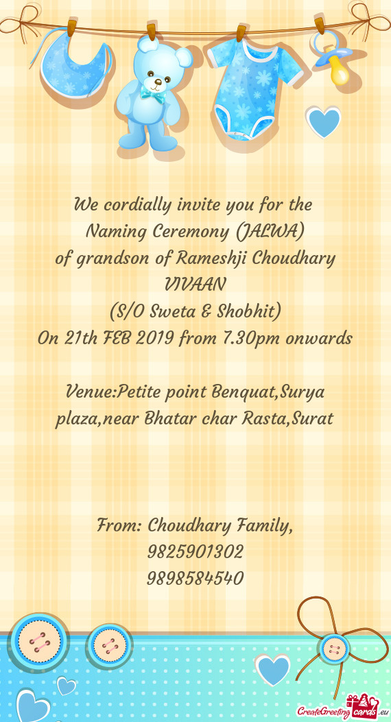 Naming Ceremony (JALWA)