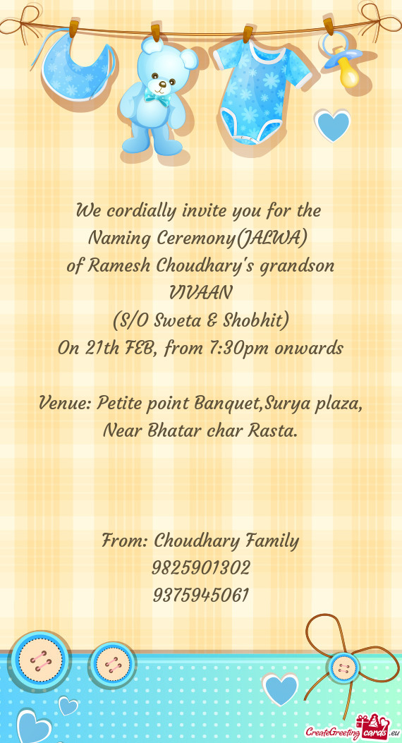 Naming Ceremony(JALWA)
