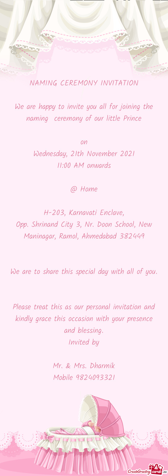 Opp. Shrinand City 3, Nr. Doon School, New Maninagar, Ramol, Ahmedabad 382449