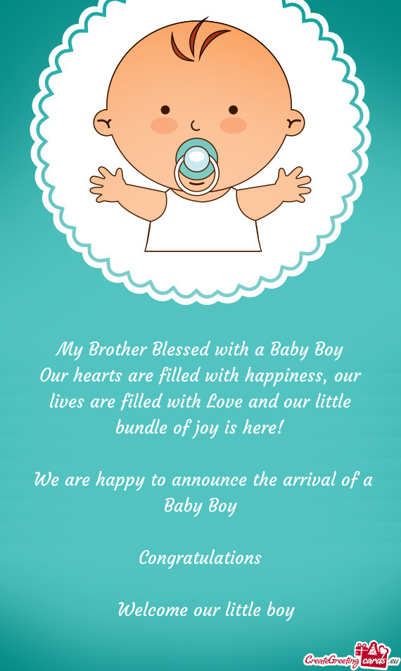Our lives are filled with Love and our little bundle of joy is here!  We are happy to announce t