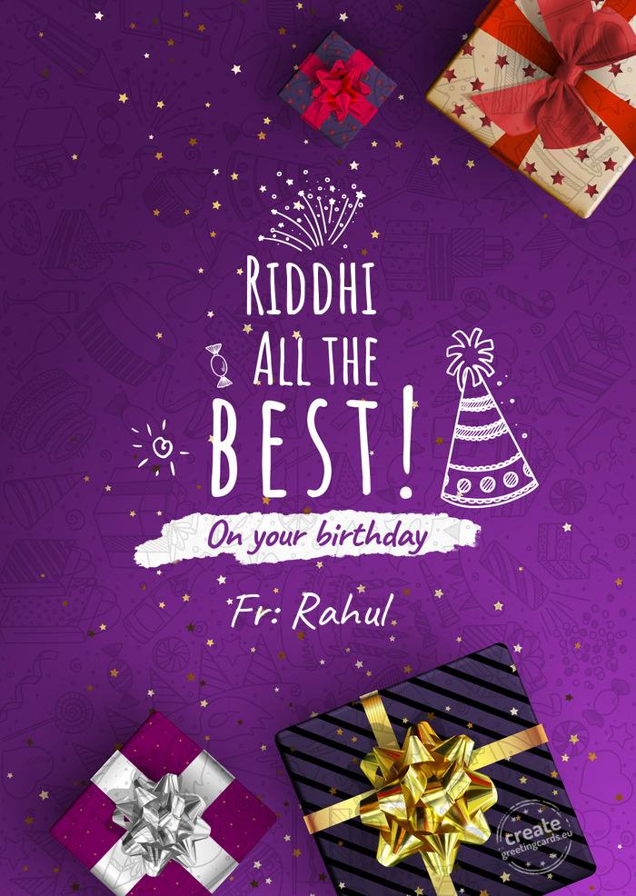 Riddhi Fr: Rahul