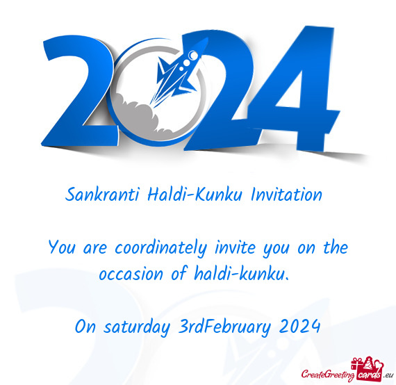 Sankranti Haldi-Kunku Invitation