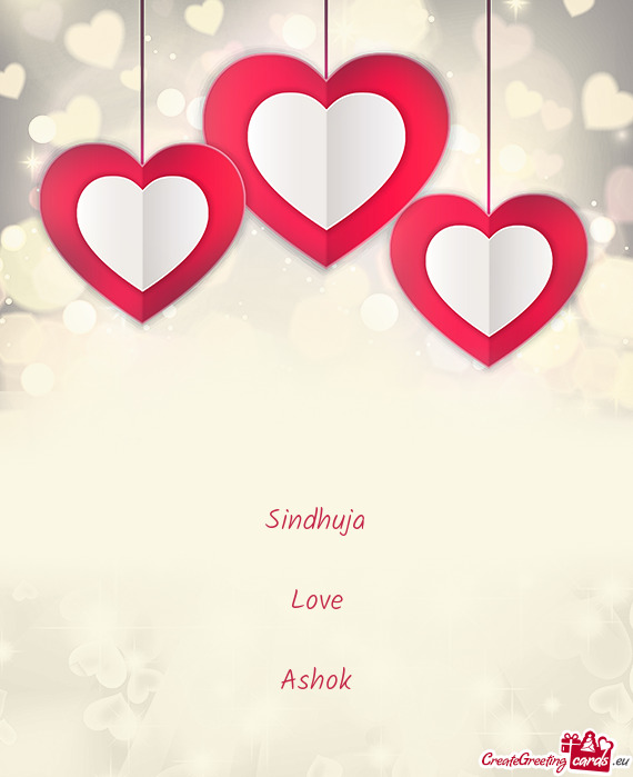 Sindhuja    Love    Ashok