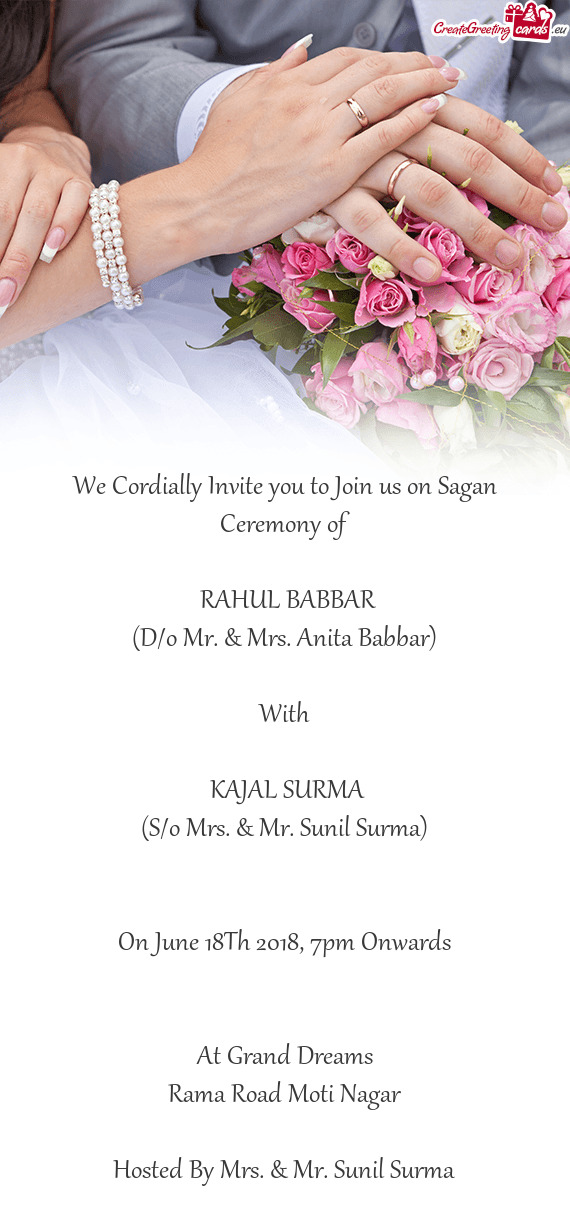 (S/o Mrs. & Mr. Sunil Surma)