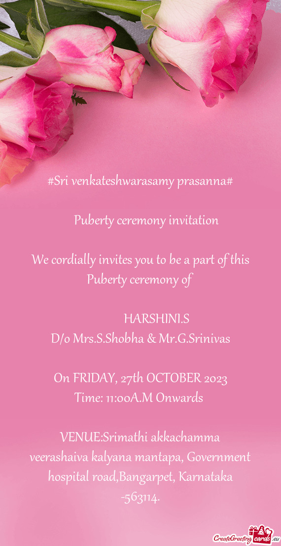 #Sri venkateshwarasamy prasanna#