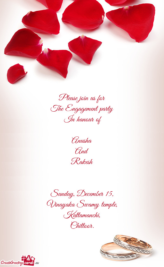 The Engagement party