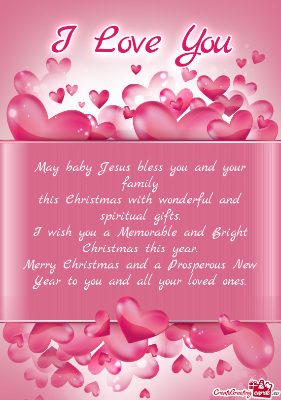 This Christmas with wonderful and spiritual gifts