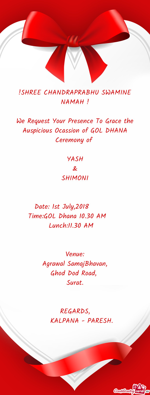 Time:GOL Dhana 10.30 AM