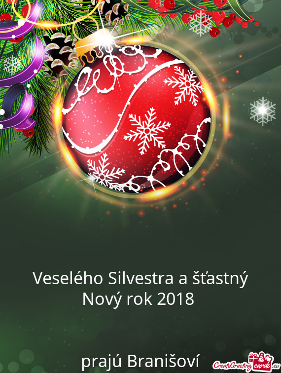 Veselého Silvestra a šťastný Nový rok 2018