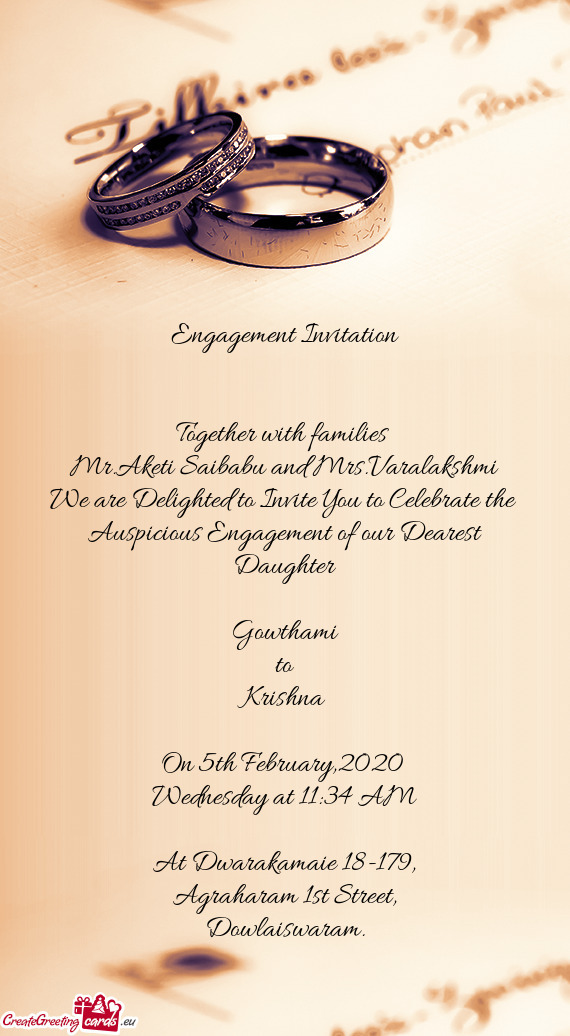 We are Delighted to Invite You to Celebrate the