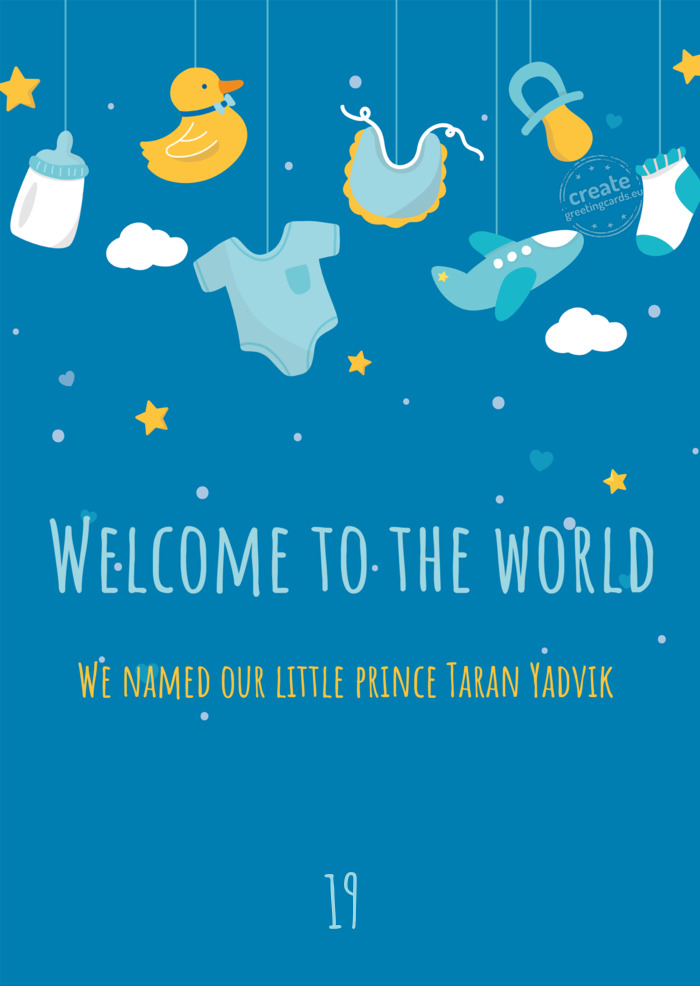 We named our little prince Taran Yadvik