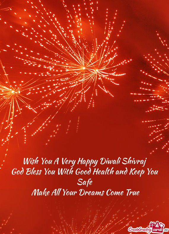 Wish You A Very Happy Diwali Shivraj